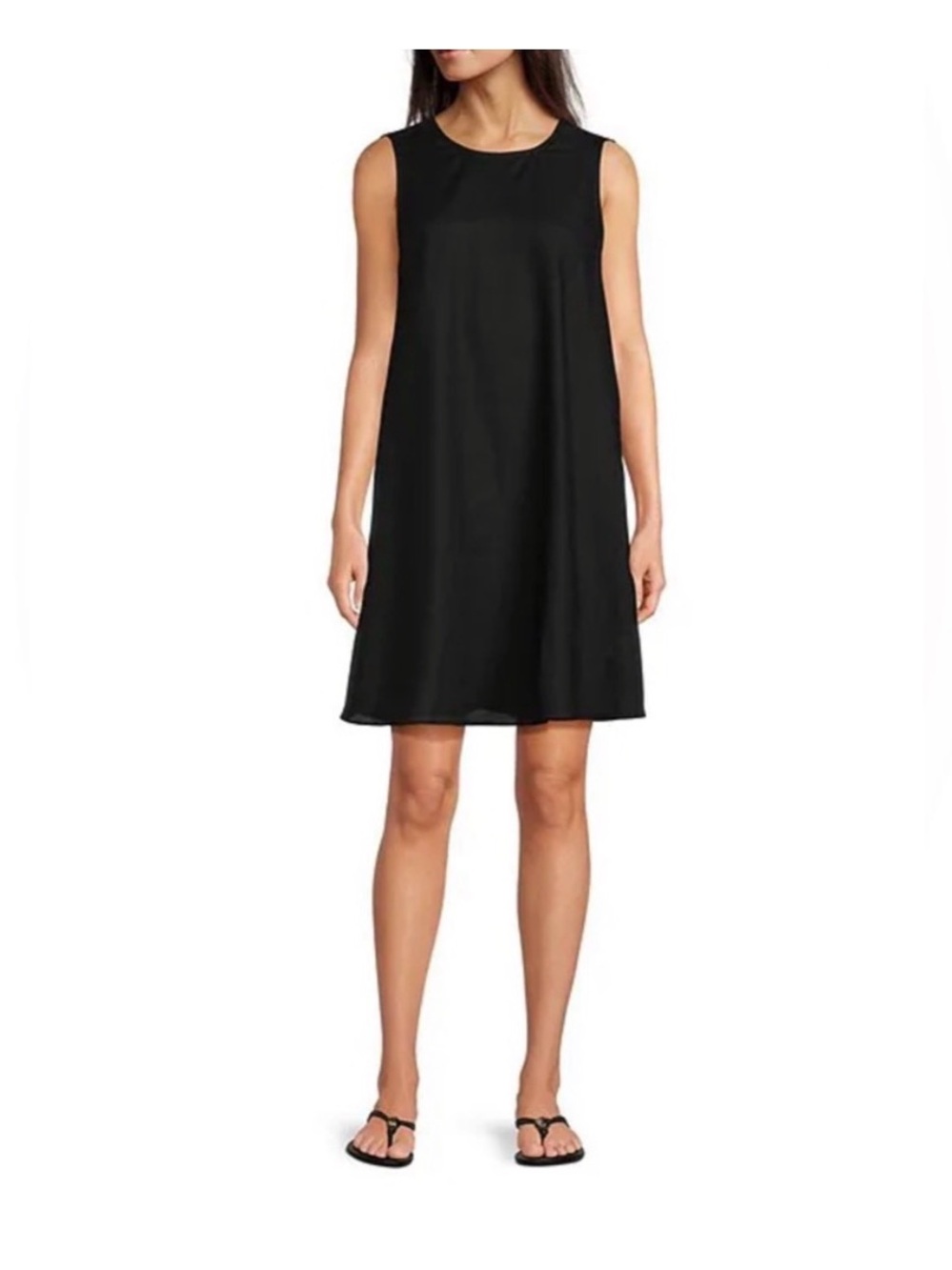 Gibson & Latimer Black Linen blend Dress